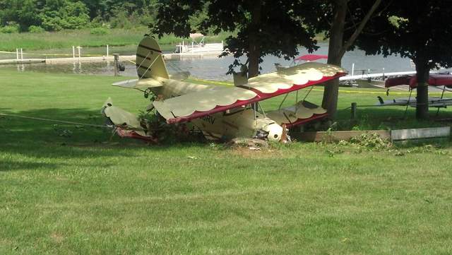 Biplane Crash, Grand Haven, Michigan